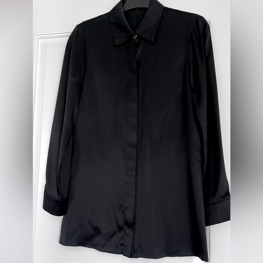 Gucci black silk blouse